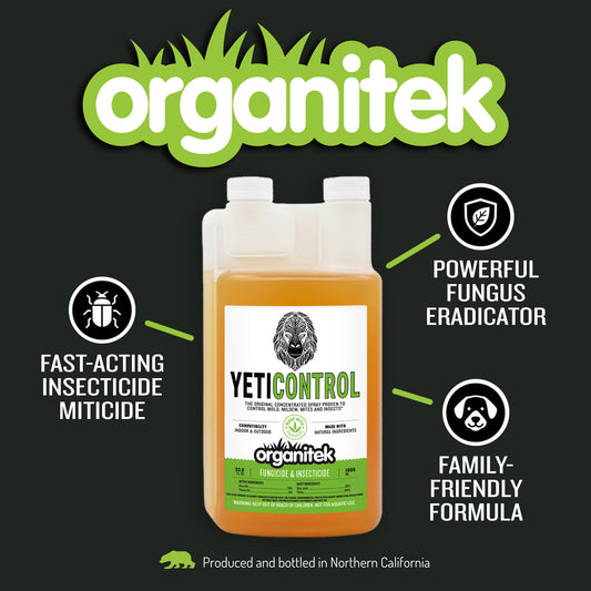 Organitek YetiControl, plant-based insecticide and fungicide, family friendly formula