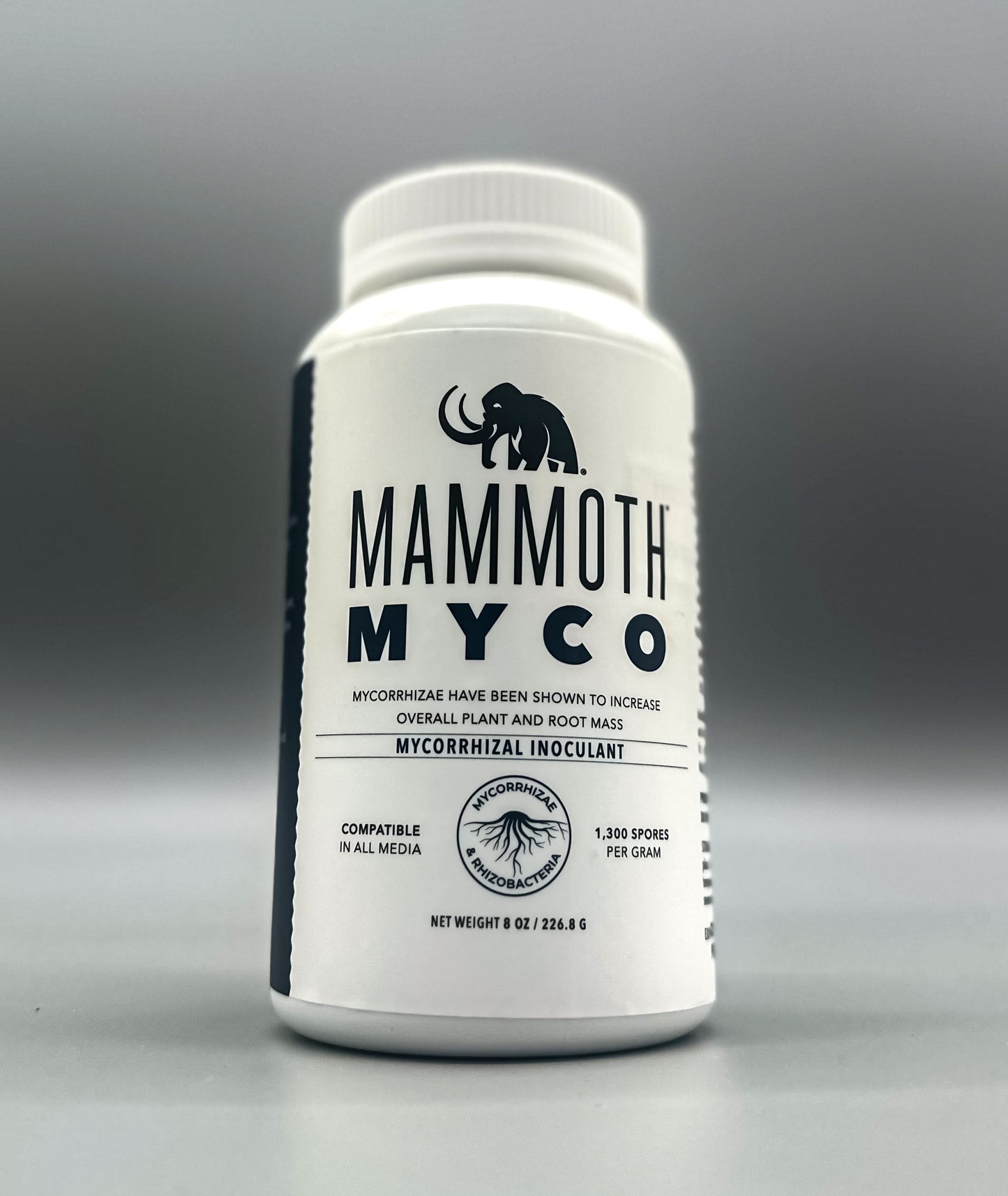 Mammoth Myco in an 8oz bottle, now at Organitek and Success Nutrients