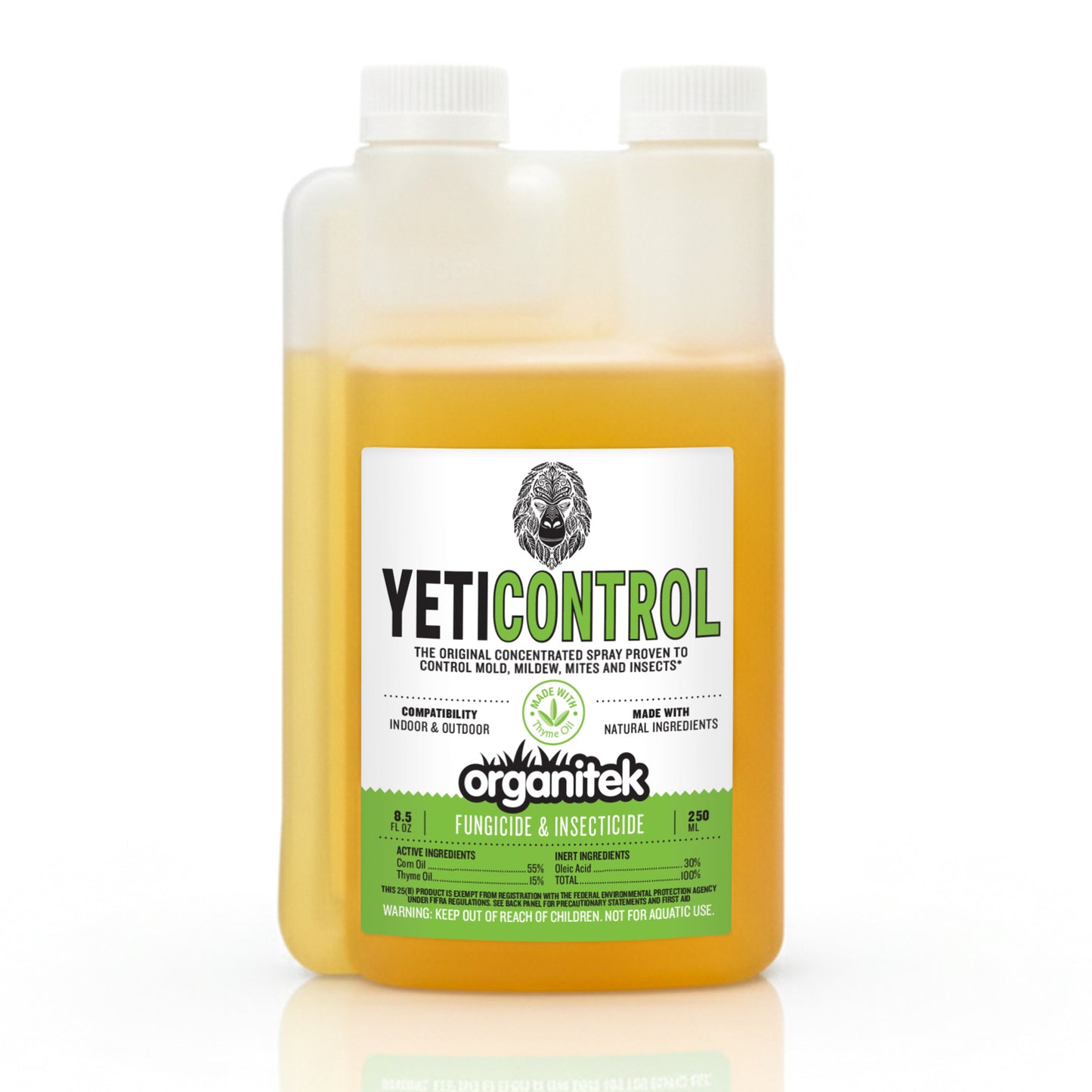 Organitek YetiControl 250mL bottle, plant-based insecticide and fungicide